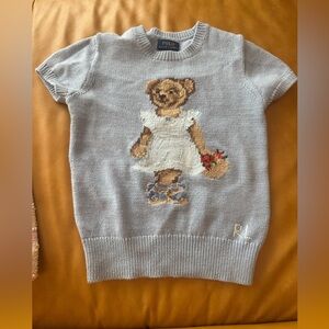 Polo by Ralph Lauren Kids Gray Bear Sweater sz 8-10